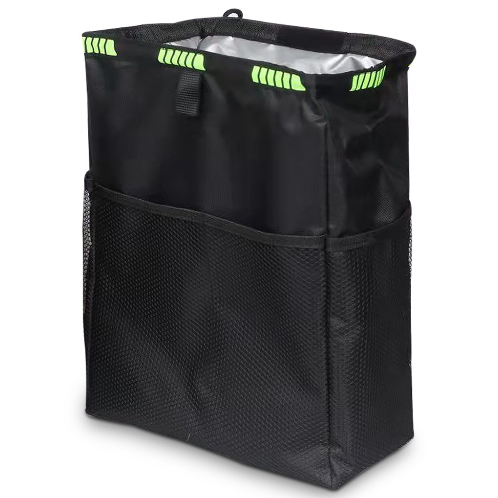 Oxford Cloth Car Trash Bag Rubbish Can Reusable Automotive Waste Stuff Bin Travel Organizer Automobile Accessories: Default Title