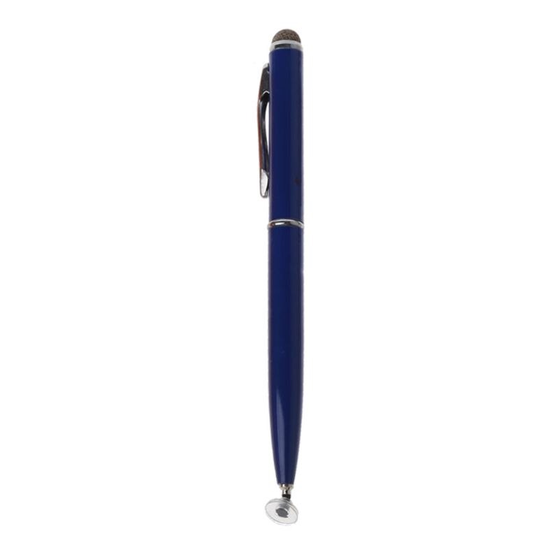 2 in 1 Fiber Metal Tip Stylus Capacitance Pen Screen Touch Drawing Tablet Pen: blue
