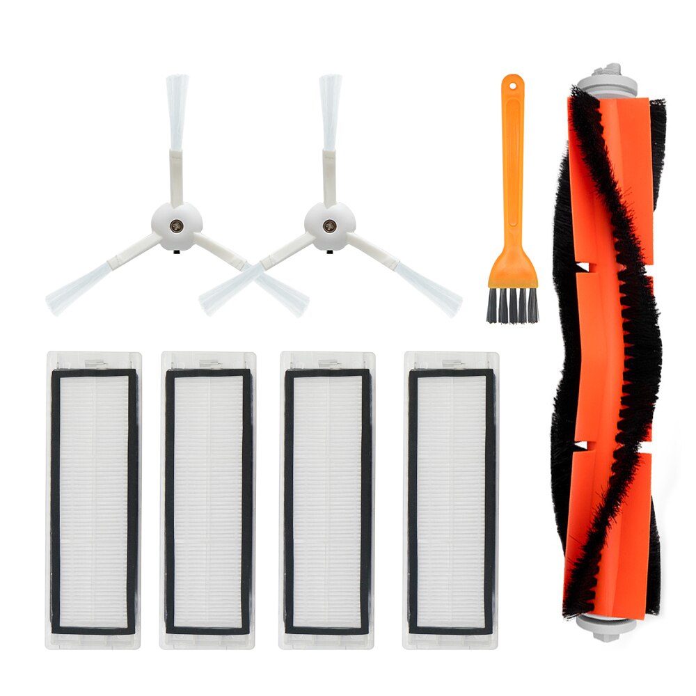 4 Pack Zijborstels Vervanging voor Blaupunkt, voor BlueBot, voor Xtreme, voor BPK-VCBB1XTE, voor VRillo J300 Stofzuiger Onderdelen Accessoires