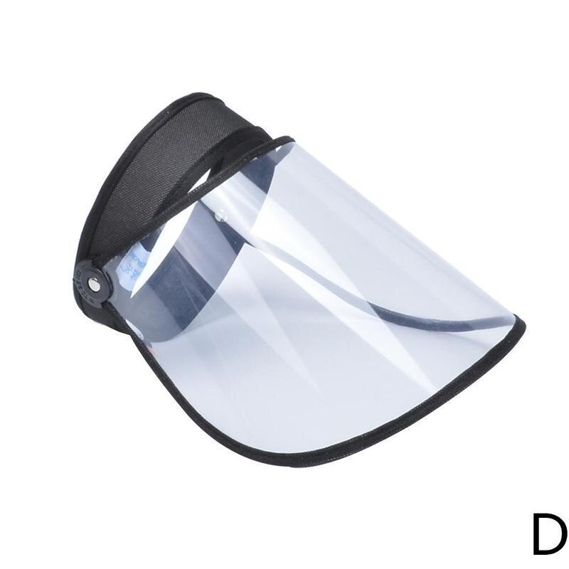Protective Cap Transparent Anti-fog Protection Sun Saliva Empty Top Hat Men Women Hats: D