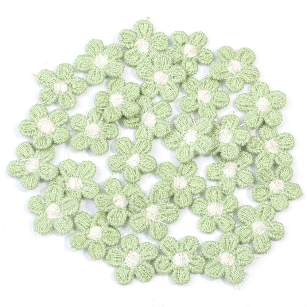 30Pcs Multicolor Flower Appliques Lace Floral Flower Embroidery Patch DIY Sewing Clothes Headwear Wedding Home Decorate Supplies: Gun Metal