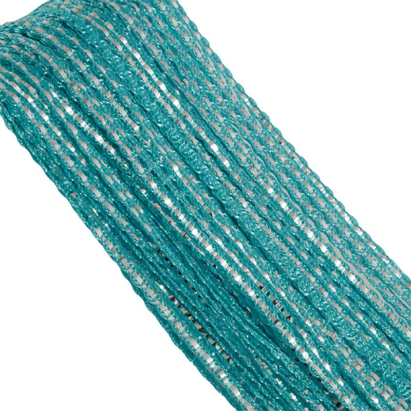 Rideau à cordes argenté avec pompon brillant, 100x200cm, diviseur de salon à la , décoration de mariage pour la maison, rideau de cuisine