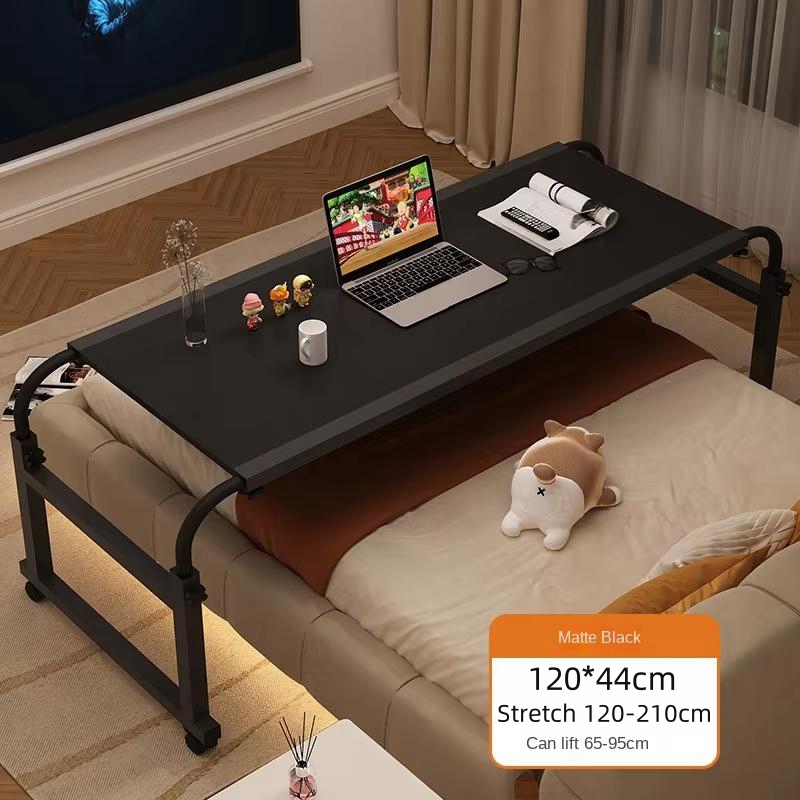 Laptopcomputer Verstelbare hoogte en lengte Woonkamer Slaapkamer Verplaatsbaar bureau Bovenbedtafel: WHITE