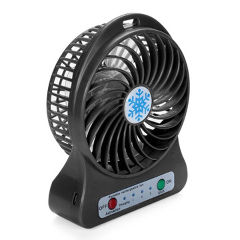 Zomer Draagbare Mini Ventilator 3 Speed Verstelbare Fans Voor Home Office Travel Usb Oplaadbare Ventilator Met Led Licht Handheld