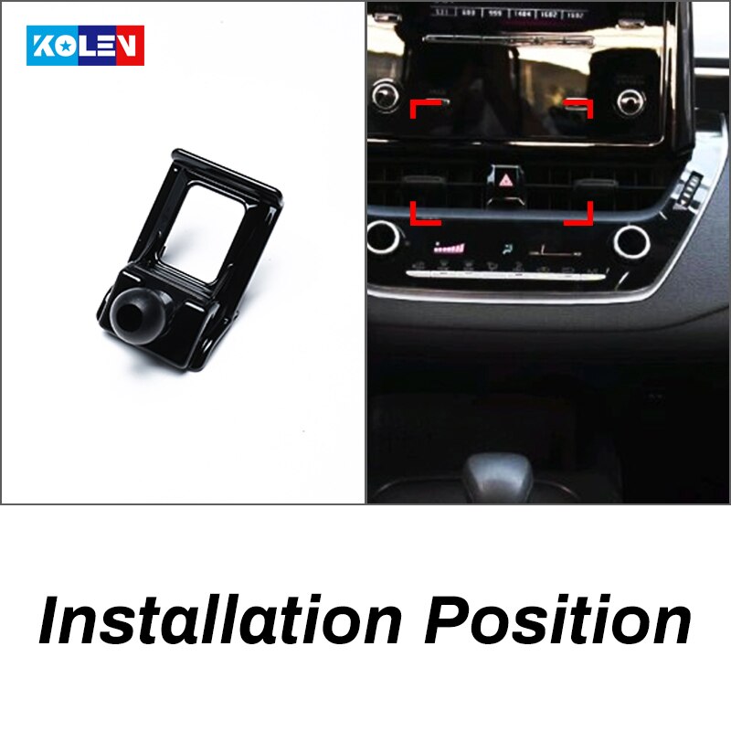 Sleek Car Air Vent Mount Cell Phone Holder For Toyota Corolla 2019-2024 & More - Aluminum Alloy-656027
