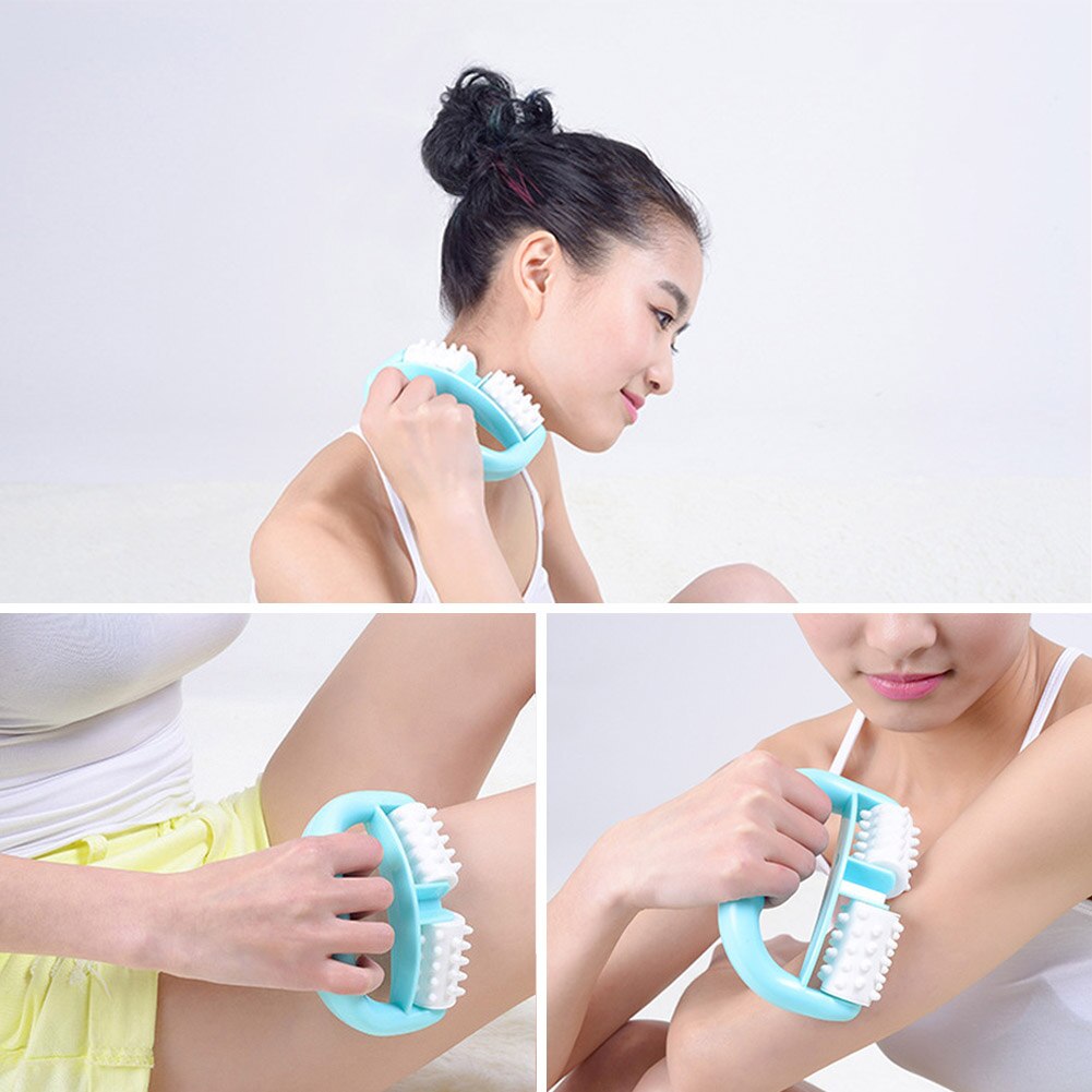 Manual Body Massager Roller Handheld Pain Relief Cellulite Massage Tool for Neck Head Foot Hand Leg MSU99