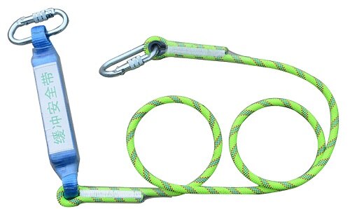 3300KG positioning safety rope high altitude operation location cable insurance rope with aerial buffer rope: 1008-0064