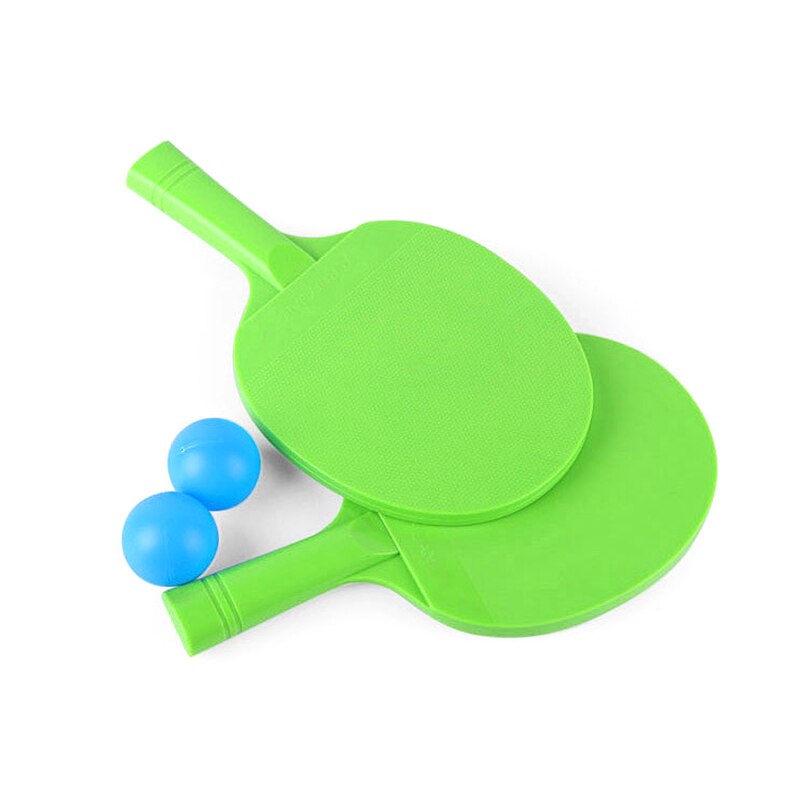 Kinderen Tafeltennis Vleermuizen Speelgoed Voor Kinderen Indoor Sport Game Plastic Racket Kids Draagbare Praktijk Training Tennis Set Aaien: green