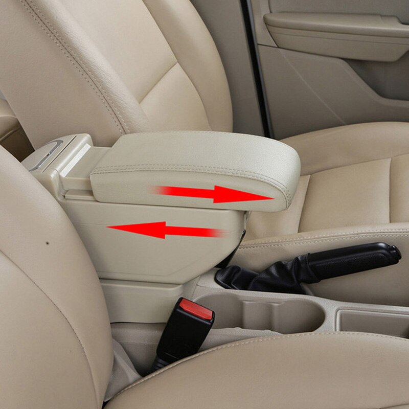 Boîte universelle d'accoudoir de voiture Auto accoudoir Central Pad Interface Usb Automobile boîte de rangement intérieure pièces de modification réglables