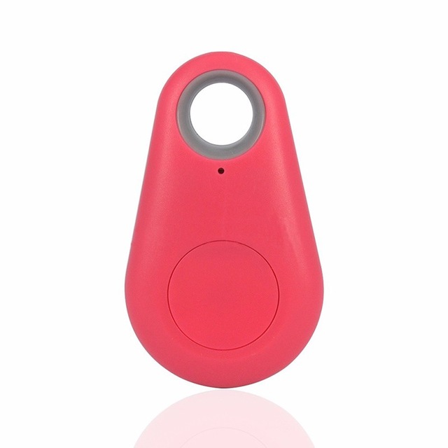 Localizador de llaves inteligente para niños, rastreador inalámbrico compatible con Bluetooth, alarma antipérdida, bolsa para niños, localizador GPS para mascotas, rastreador Itag: Rojo