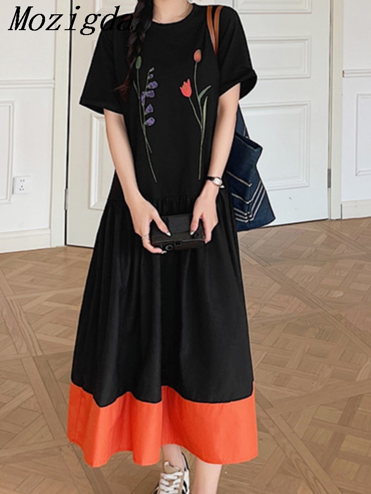Plusstorlek Topp för Dam Avslappnad Polyester Trendig Design