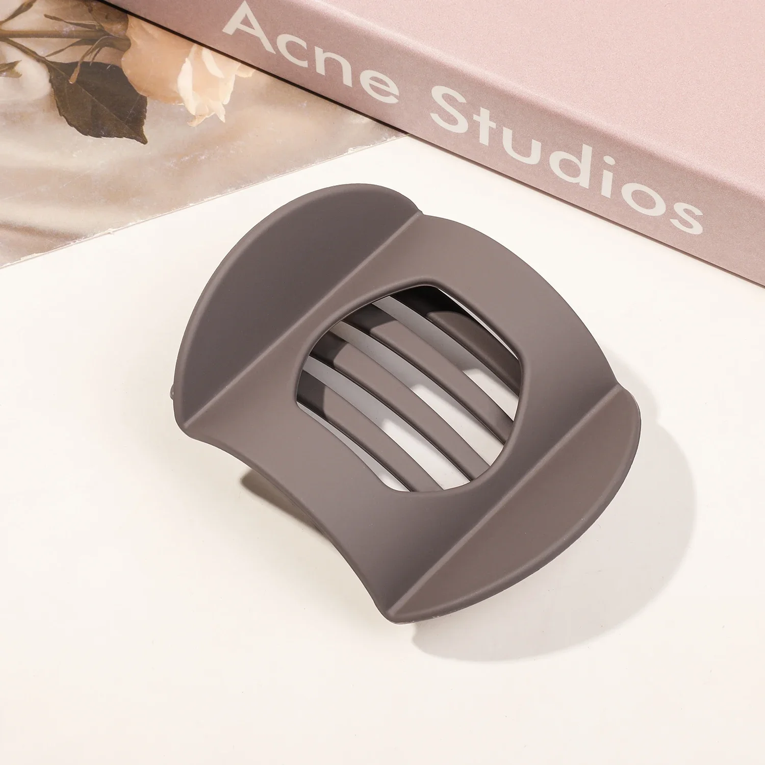 Pinzas para el pelo antideslizantes para mujer, horquillas de garra de pato en forma de arco Vintage, accesorios para el cabello de PC, grandes y pequeños, nuevos: Rosa