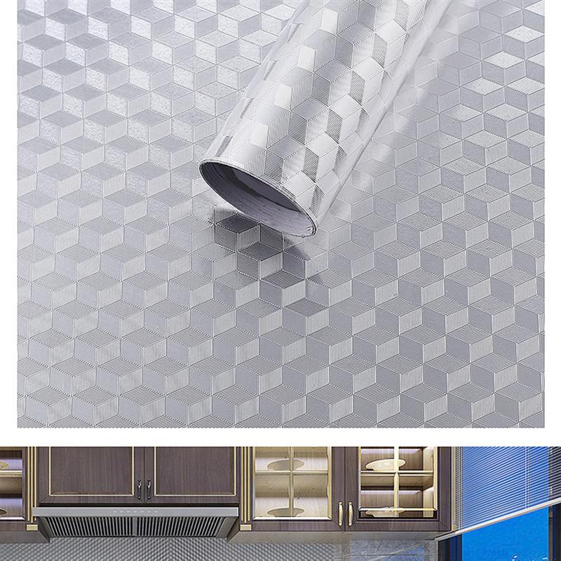 40 M Zelfklevende Aluminiumfolie Papier Hittebestendig Vochtbestendig Vet-Proof Olie-Proof Lek-Proof Muursticker Keuken Benodigdheden