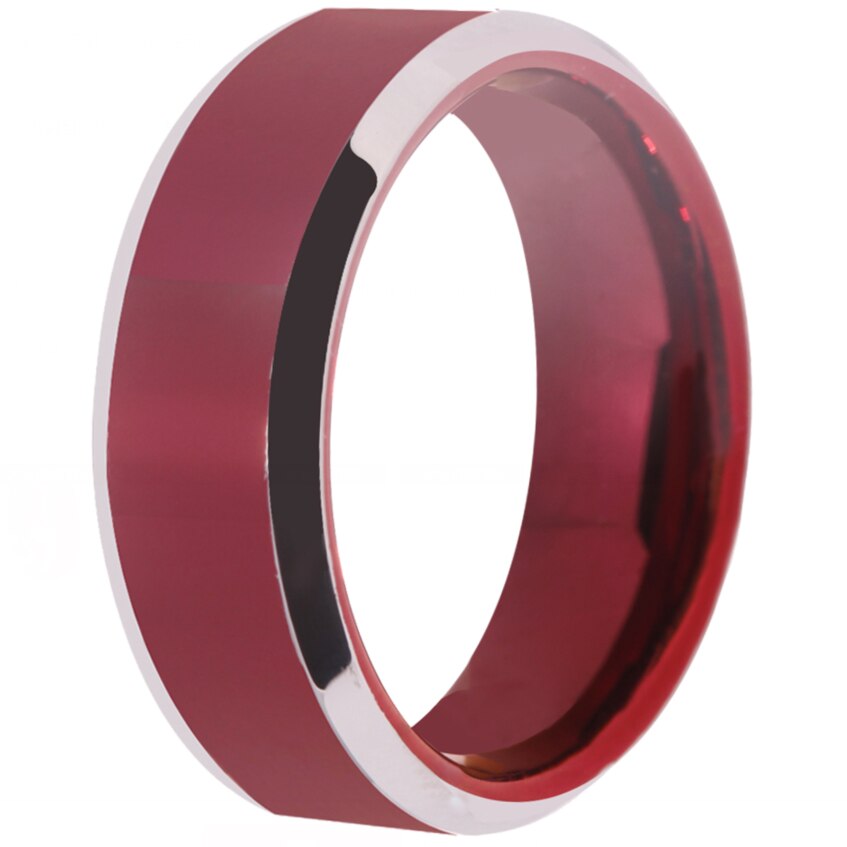 Klassische rot Wolfram Ringe Neue Ring Für Männer Hochzeit Jahrestag Ringe Für Frauen Klassische herren Ring verrotten Wolfram Ring