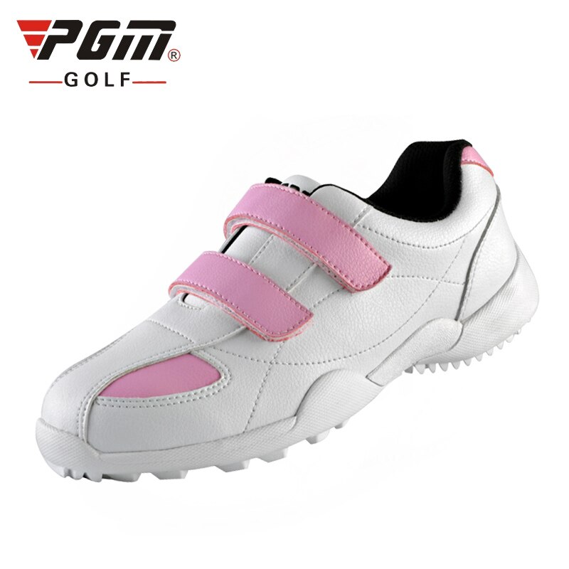 Zapatos de Golf para niñas, antideslizantes, transpirables, de malla, zapatillas para niños, zapatillas ligeras de atletismo con velcro AA20174