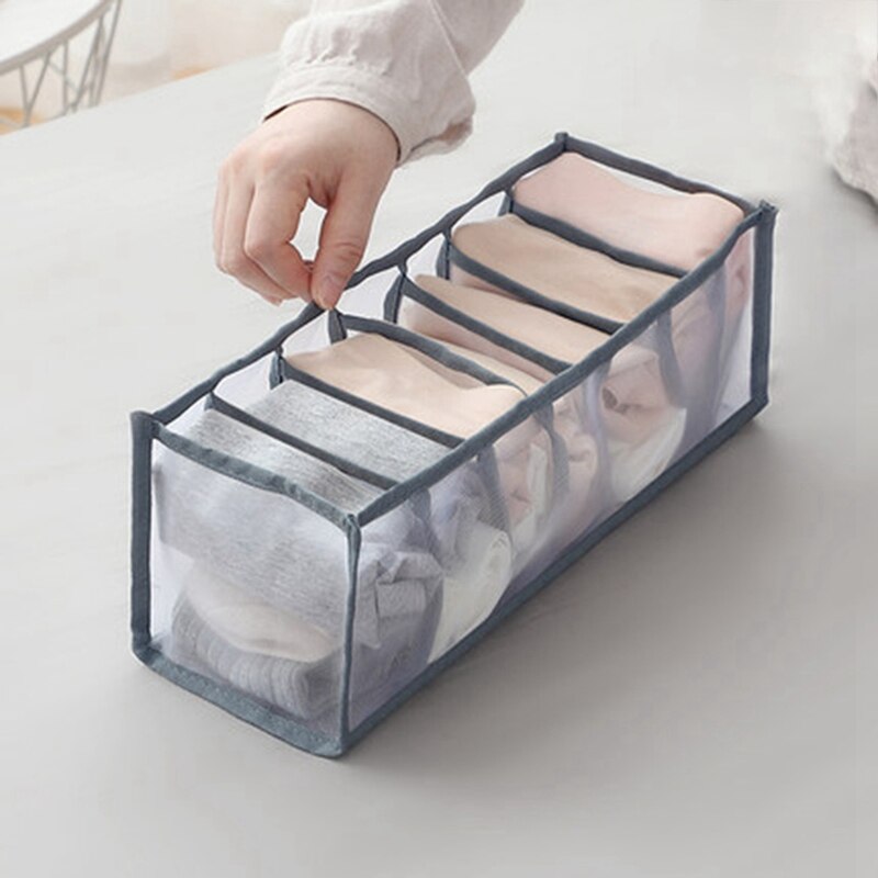 Foldable Underwear Storage Box Household Convenient Compartment Underpants Bra Organizer Drawer Socks Storager Underwear Holder: GY2