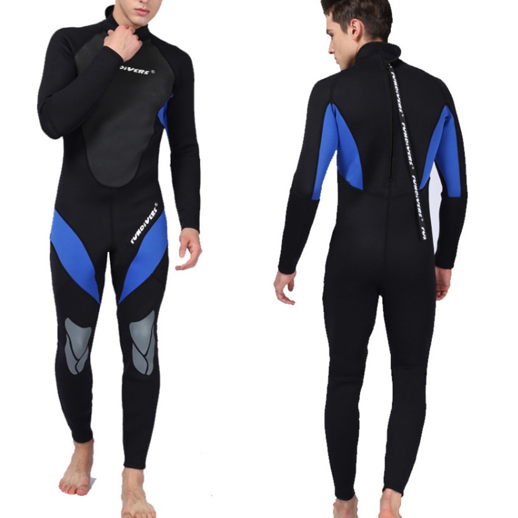 Traje de neopreno para hombre de 3mm, de cuerpo entero, para buceo, esnórquel, natación, chaqueta de buceo