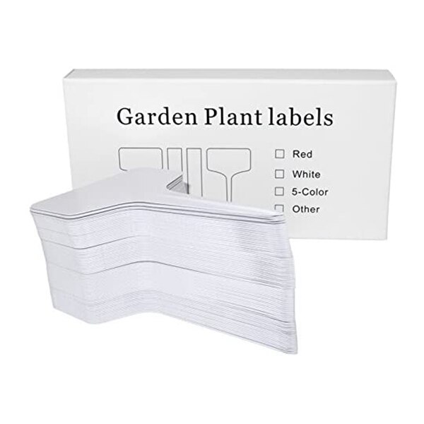 Praktische 100Pcs Plant Labels Multicolor Waterdichte Plastic Plant Tags T-Type Kwekerij Labels 6 X10cm 5 Kleuren