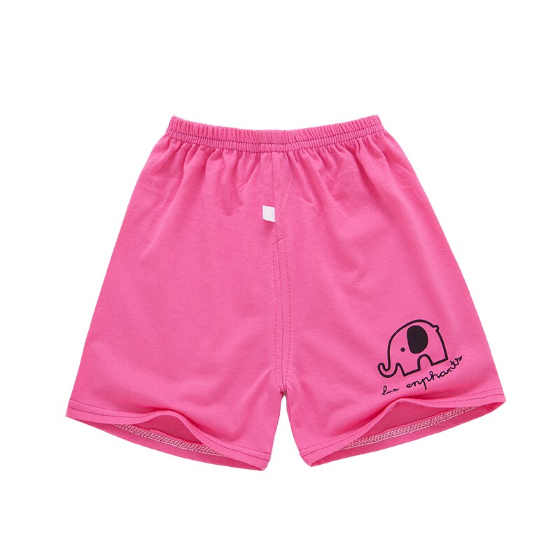 Zomer 1-5Y Kinderen Shorts Katoenen Shorts Voor Jongens Meisjes Kleine Olifant En Kleine Beer Gedrukt Korte Sport Broek Baby