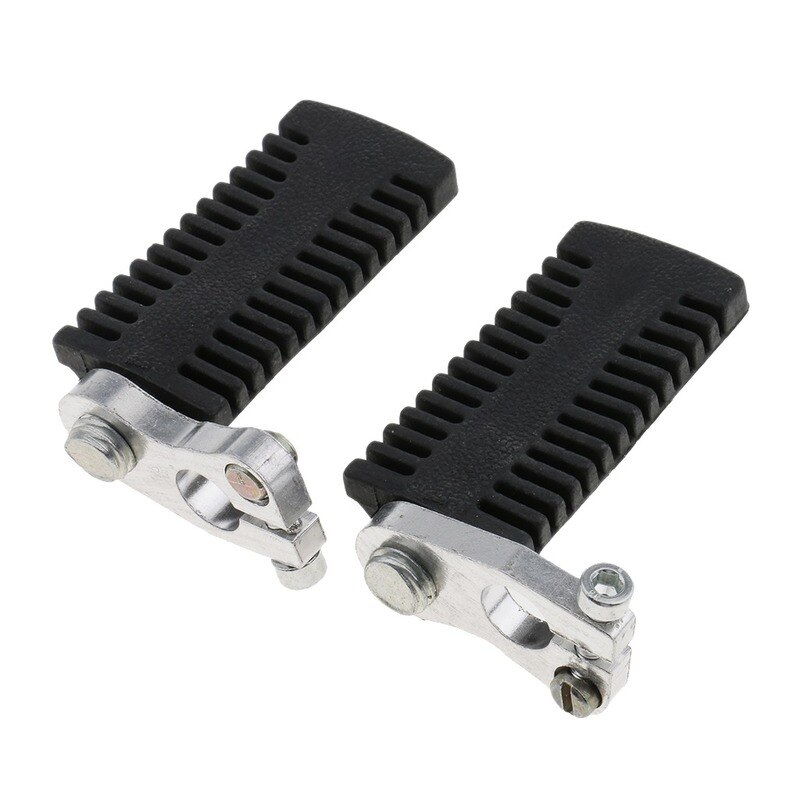 DONFAMDS Repose-pieds Pliables Pour Scooter électrique – Alu, Entraxe 43-51 Mm, Noir, Solide, Pour Longues Distances