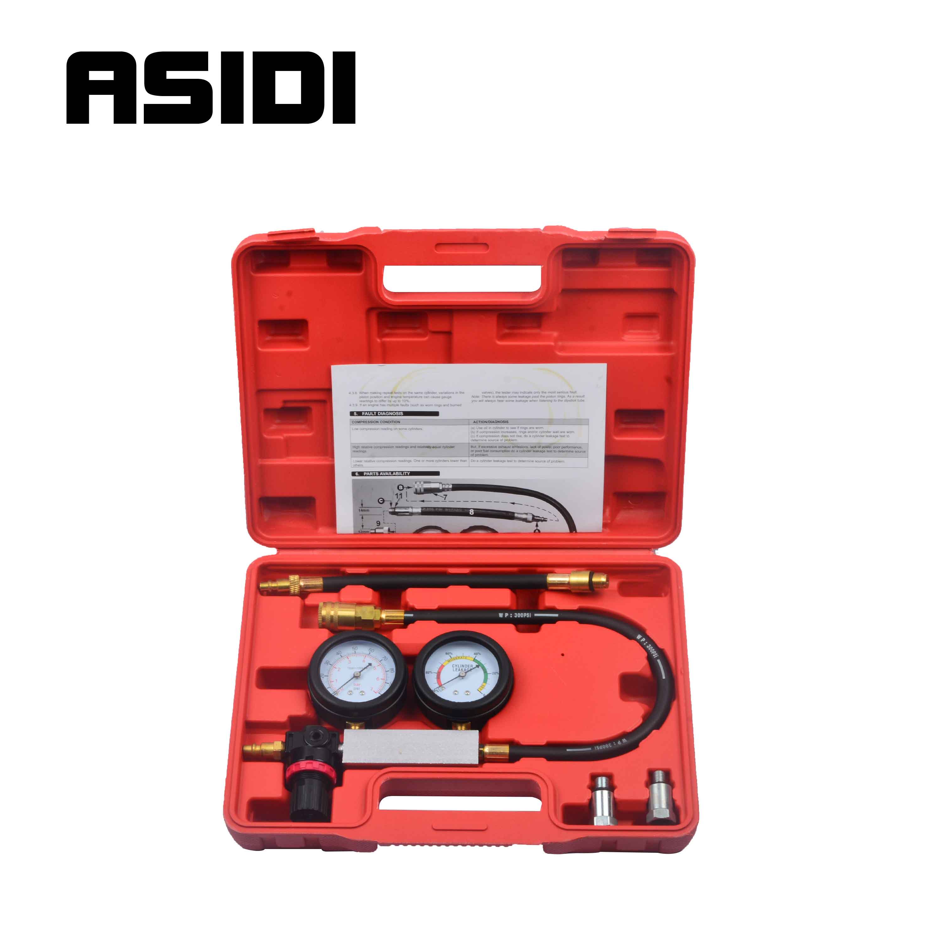 vidaXL Cilinder Lekkage Detector Set Compressietester Lekkagedetector Auto