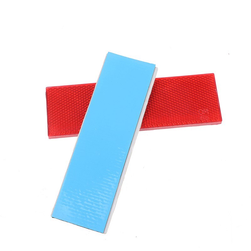 1Pcs Red White Car Truck Warning Reflective Safety Plate/Tape Reflector Stickers 14.5*4.5cm