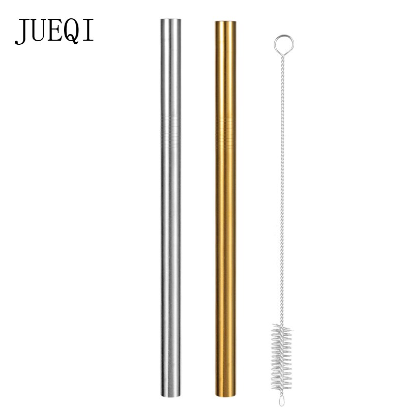 3Pcs Extra Wide Straw Reusable Stainless Steel Drinking Straw Metal Straw For Smoothies Tapioca Pearls Milk Tea Juice Bar Tools: hybrid