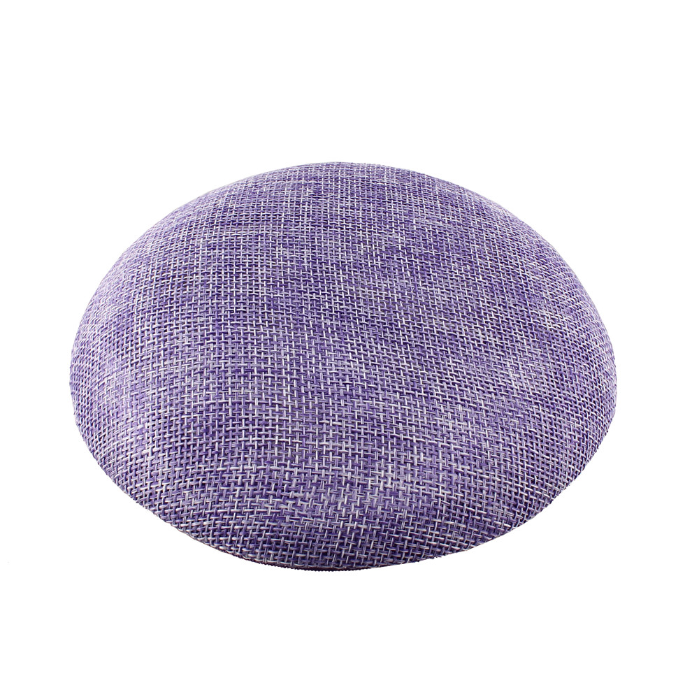 Fascinateurs Ronds Sinamay de 15cm pour Femme, Chapeau de ixde Mariage, Accessoire de Coiffure à Monter Soi-Même: XXS / Lavande