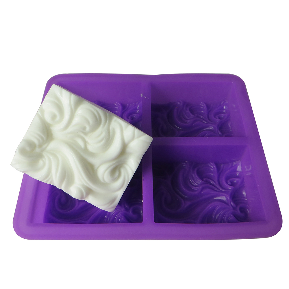 Soap Mold Silicone Craft DIY Making Homemade Cake Mould 3D Plain Soap Mold Form Tray Baking Tools Cloud Cold Process Soap Mold