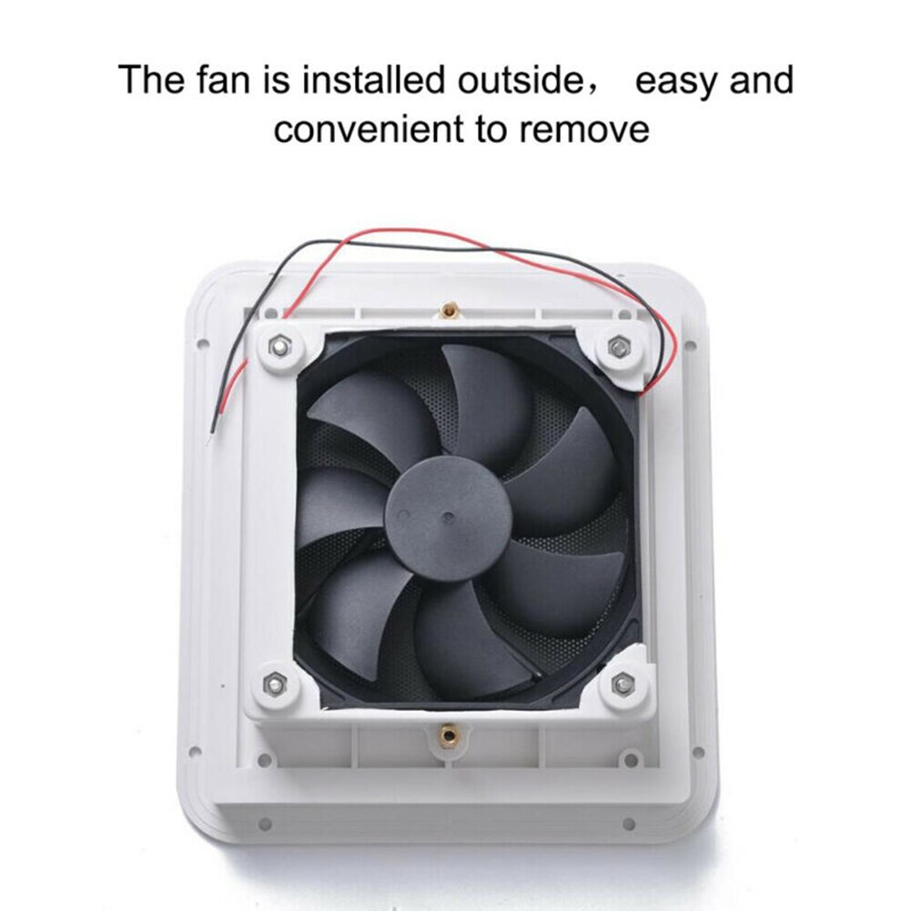 Exhaust Ventilation Fan Side Air Vent Caravan Motorhome RV Camper Van White Fan Ventilation Kitchen Bathroom Toilet Small Air