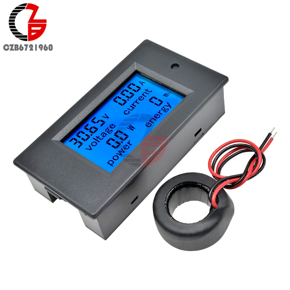 AC 80-260V 0-100A Digital Voltmeter Ammeter Power Energy Tester 110V 220V Current Voltage Meter Power Wattmeter Adapter Supply