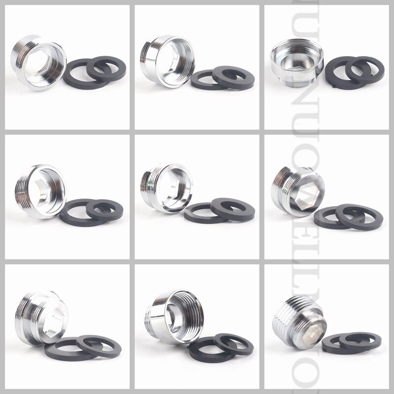 1pc NuoNuoWell Stainless Steel M22-M24 Thread Connector for Faucet Fittings Tap Adapter Bubbler Parts Water Purifier Accessory