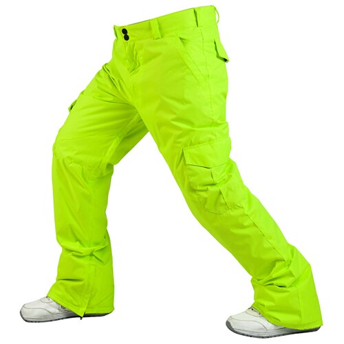 impermeable Snowboard camuflaje Pantalones Hombre invierno esquí Pantalones Hombre transpirable nieve pantalón masculino esquí pantalones-30 grados: 05 / S