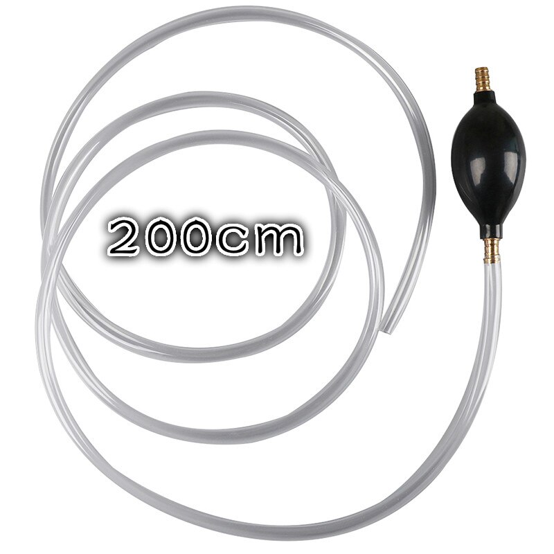 2m Auto Car Siphon Syphon Hose Tube Liquid Transfer Manual Hand Pump Tools For Gas Oil Water Aquarium Automovil Accessories