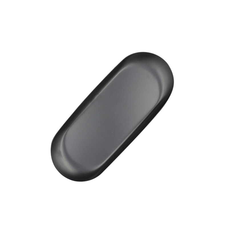 Stainless Steel Storage Tray Gold Silver Oval Fruit Plate Jewelry Display Metal Tray Storage Supplies: Black S