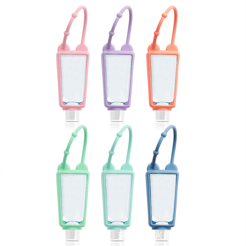 30ml Silicone Safe Gel Mini Hand Holder Travel Portable Sanitizer Disposable No Clean Detachable Cover