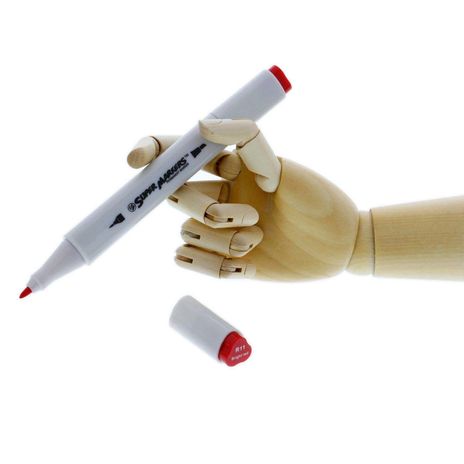 PPYY -Wood Artist Drawing Manikin Articulated Mannequin with Wooden Flexible Fingers 10 inch Right Hand