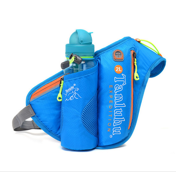 Running Marathon Heuptas TANLUHU 371 Nylon Sporttas Waterkoker Zak Outdoor Klimmen Wandelen Bag: blauwe kleur