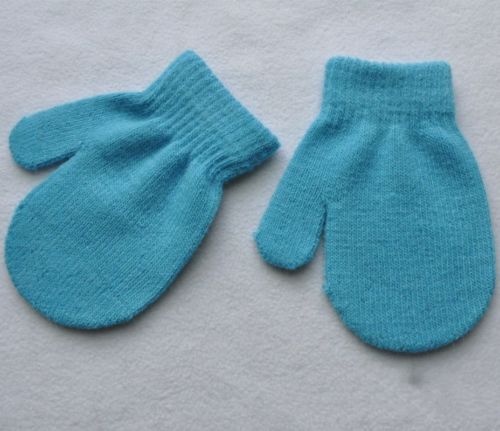 Inverno Luvas Quentes Mittens Luvas de Algodão Macio Da Criança Do Bebê Pena Crianças Luvas De Toque Suave Das Meninas Dos Meninos Inverno Quente Um Tamanho 7 cor
