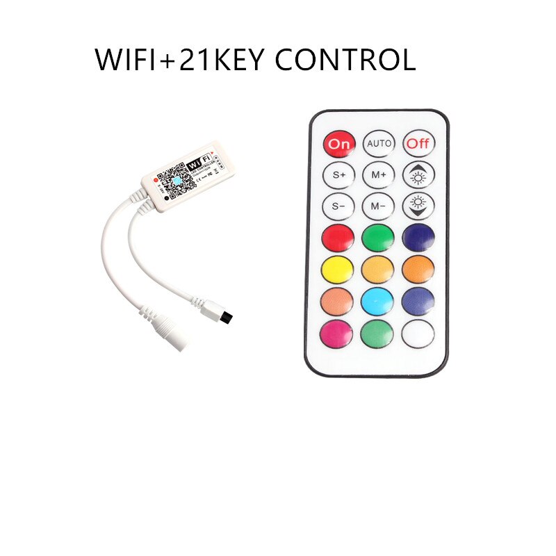Rgbw rgb 12v led controlador wifi ir 24key 21key mini controle remoto wifi led rgb rgbw wi-fi rgb led tira controle remoto