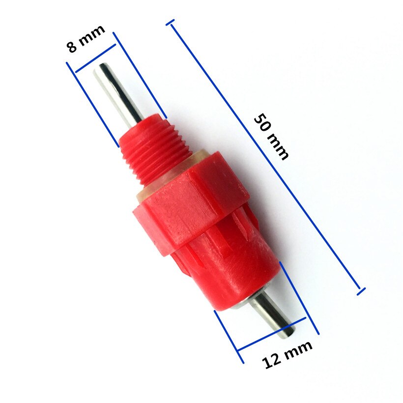 100PCS Rode tepels Kip waterer Pluimvee feed Kip drinken Vogel Duif Voeden Butt Bal rode drinknippels voor kippen
