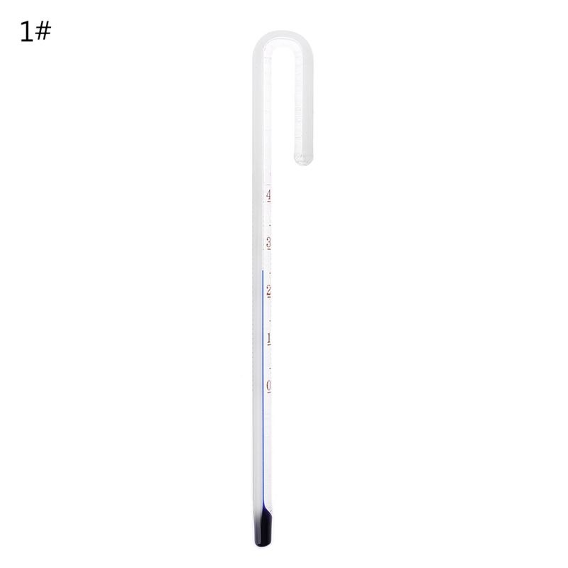 Aquarium u-vormige hangende glazen thermometer temperatuurmeter aquarium: Wit
