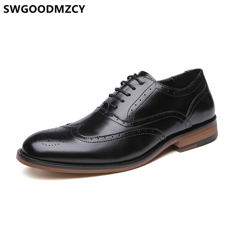 Chaussures Homme Lacets Classiques Brogues Oxfords Et Derbies Cuir - Style Élégant Quotidien