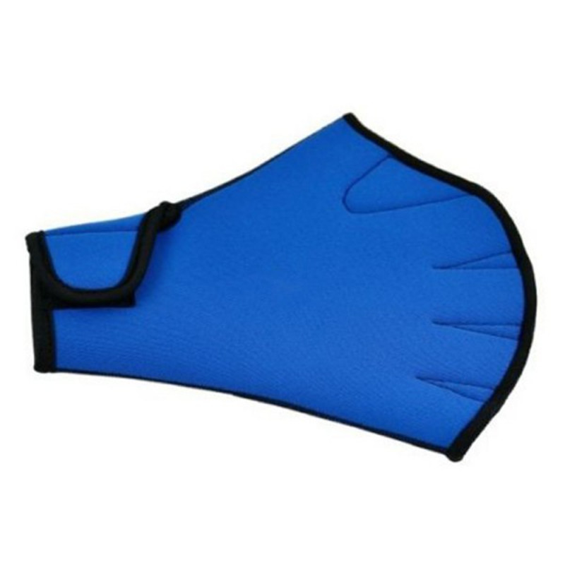 1 paar Wasser Aerobic Aqua Jogger Schwimmen Schwimmen Surfen Tauchen Schwimmhäute Neopren Paddel Handschuhe Blau