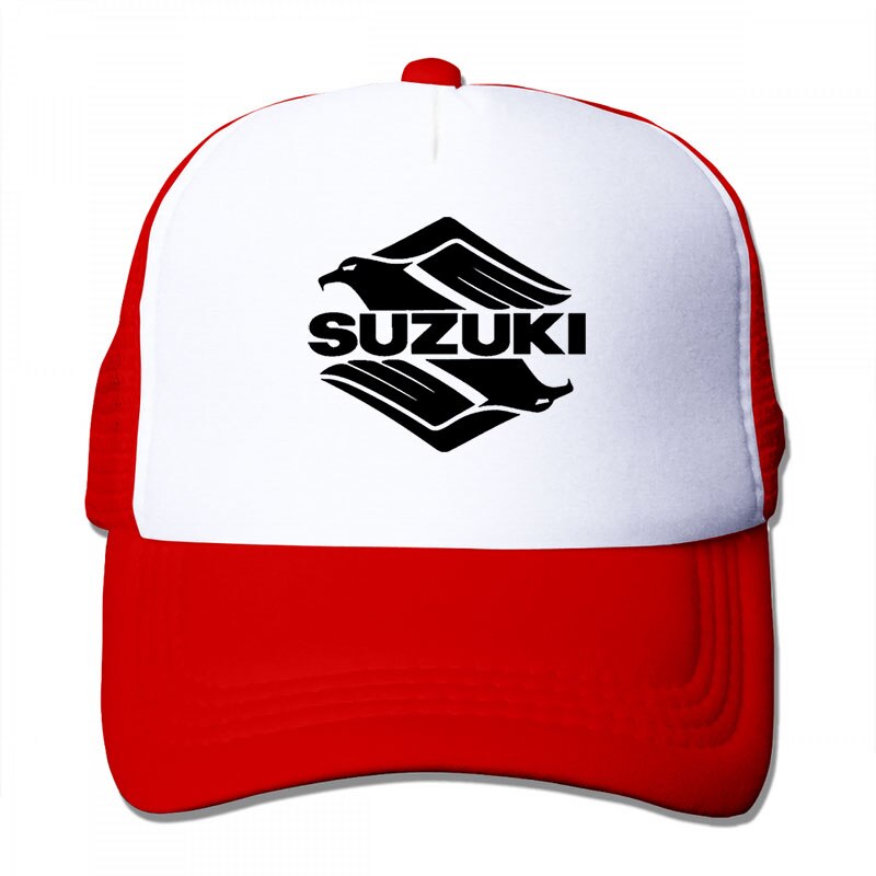 Suzuki Intruder Baseball cap men women Trucker Hats adjustable cap: 3-Red