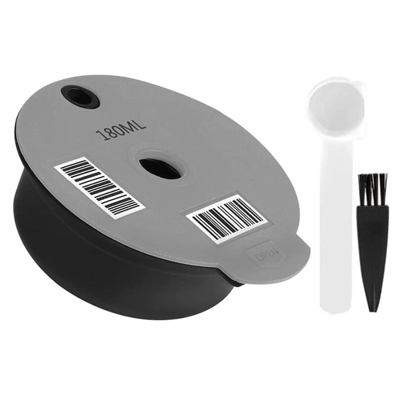 Reusable Coffee Capsules,for -S Tassimo Machines,Coffee Pods with Readable Barcode,Make Your Favorite Coffee: 180ml