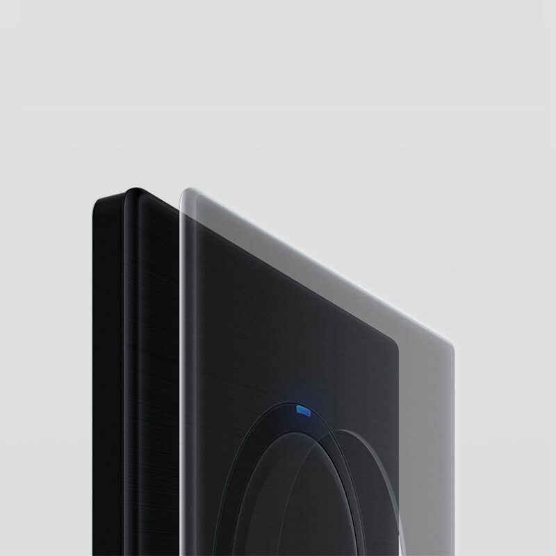 Atlectric Usb Wall Power Socket Black Crystal Glass Panel EU French Socket TV CAT6 HIMI Outlet Function Key DIY Free Combination