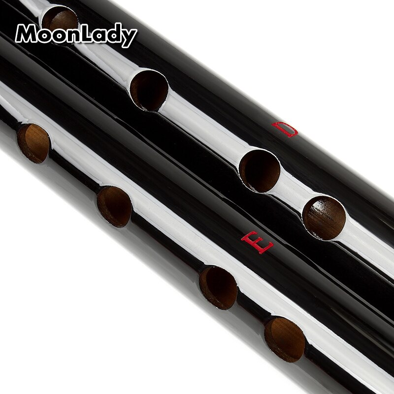 Kinesisk traditionel håndlavet bambus sort fløjte dizi traditionelt flauta træ til begyndere og musikelskere