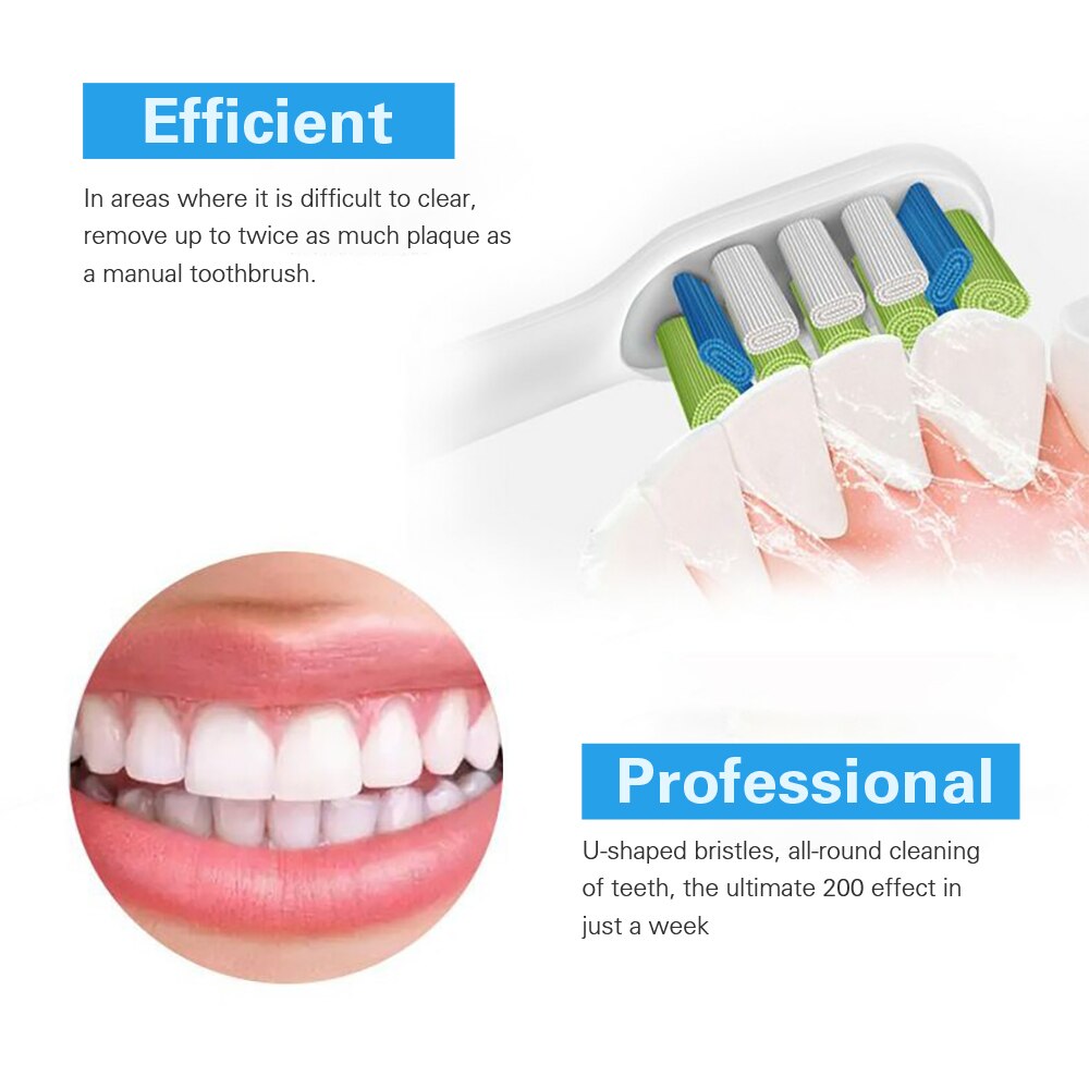 Sonic Electric Toothbrush Replacement Heads Independent hygienica With Brush Head Cap For SOOCAS X3 SOOCARE Electric Toothbrush