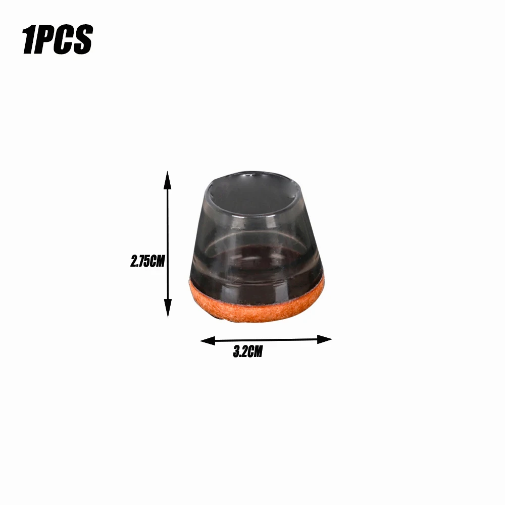 Coussinets de protection coordonnants en caoutchouc pour pieds de chaise, couvre-pieds, meubles, table, intérieur, maison, extérieur, bureau, jardin, 1/4 pièces: Or brossé